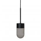 RUBN Vox Pendant Light Black Smoked Glass