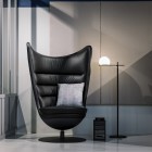 Estiluz Circ LED Floor Lamp Black