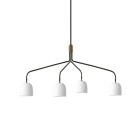 Gubi Howard Chandelier 4 Arms Long Bone China