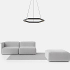 Resident Hex 1000 LED Pendant In Situ Settee