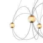 DCW Editions Munari 8 LED Suspension Light Black Close Up