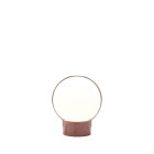 Brokis Sfera LED Portable Lamp Small Terracotta Opal