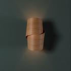 Tom Raffield Neap Wall Light Oak on Wall