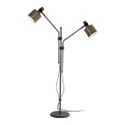 Bert Frank Riddle Double Floor Lamp Dark Bronze