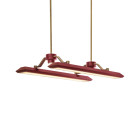 Bert Frank Rinato LED Linear Pendant Brushed Brass Red