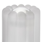 Tom Dixon Press Frosted Table Lamp - silver cap details