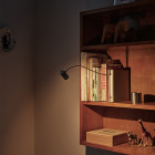 Santa & Cole Bib Luz Table Lamp Lifestyle Bookshelf