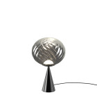 Tom Dixon Whirl Cone Fat Table Silver/Black LED On