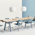 HAY Nelson Roll Bubble Pendant Light Lifestyle Meeting Room