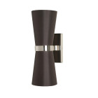 Porta Romana Lilburn Wall Light Large - Nickel with Truffle Shade