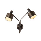 Bert Frank Riddle Double Wall Light Dark Bronze
