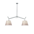 Artemide Tolomeo Basculante Suspension 32 Parchment