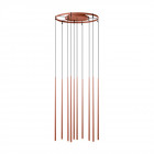 Vibia Slim 0935 LED Suspension - Red