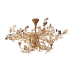 Porta Romana Ivy Shadow Chandelier Forest Gold
