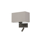 Astro Park Lane Reader LED Wall Light Rectangle 285 Putty