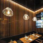 Fontana Arte Bolla Pendant Light Lifestyle Restaurant