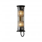 DCW éditions In The Tube 100-350 Wall Light Silver Diffusers / Gold Reflector / Black Stoppers
