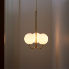 Michael Anastassiades Triple Angle Pendant Brass In Situ