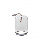 Brokis Knot Portable LED Lamp Small Smoke Transparent & Steel