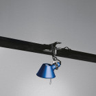Artemide Tolomeo Pinza Light with clip-on Micro Blue