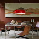 Oluce Canopy LED Pendant Scarlet Red
