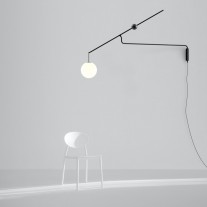 Luceplan Malamata Wall Light Matt Black