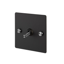 Buster + Punch 1G Toggle Switch - Black/Steel