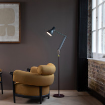 Anglepoise + Paul Smith Type 75 Edition Four Floor Lamp Behind Sofa