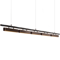 Bert Frank Colt LED Linear 5 Pendant - Dark Bronze - Black