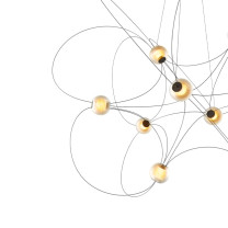 DCW Editions Munari 10 LED Suspension Light Black Close Up