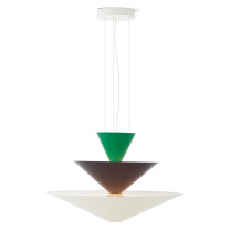 &Tradition Gio Pendant Light LN15 Signal Green Deep Blue Ecru White