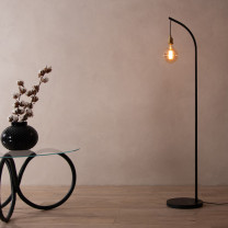 Tom Raffield Noctis Mooring Floor Light Lights on