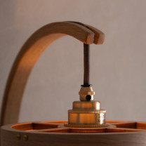 Tom Raffield Stem Wall Light Brass Details