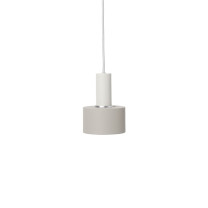 Ferm Living Collect Low Socket Pendant Disc White Grey