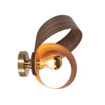 Tom Raffield Verso Wall Light Walnut