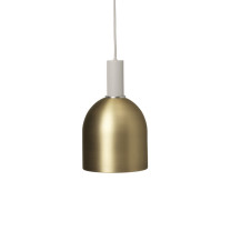 Ferm Living Collect Brass Pendant Bell Low Grey