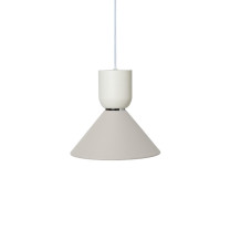 Ferm Living Collect Bell Socket Pendant Bell White Grey