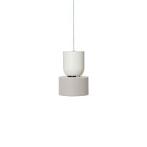 Ferm Living Collect Bell Socket Pendant Disc White Grey