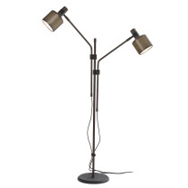 Bert Frank Riddle Double Floor Lamp Dark Bronze