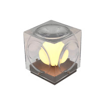 Lee Broom Chant Portable Lamp Clear Silver