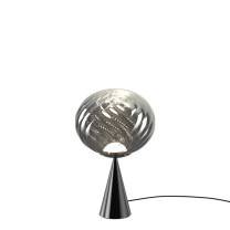 Tom Dixon Whirl Cone Fat Table Silver/Black LED On