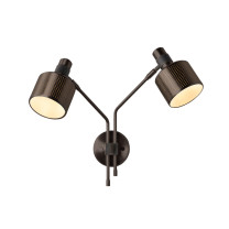 Bert Frank Riddle Double Wall Light Dark Bronze