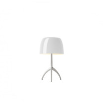 Foscarini Lumiere Table Lamp - Small, Aluminium / White