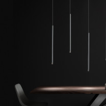 Axolight Virtus LED Suspension Anthracite Grey Above Table