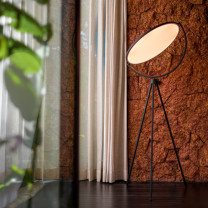 Black Flos Superloon LED Floor Lamp
