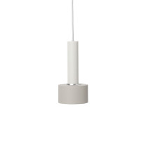 Ferm Living Collect High Socket Pendant Disc White Grey