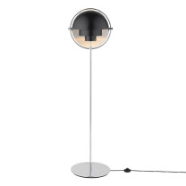 Gubi Multi-Lite Floor Lamp Chrome Black