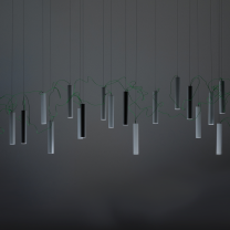 Davide Groppi Simbiosi LED Chandelier - Black