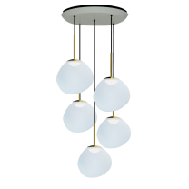 Tom Dixon Melt Cluster Pendants - Opal/Gold 