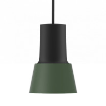 Zero Compose Pendant with Metal Shade Small Black Green